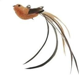 Inspired Living SkyFlutter Interactive Cat Teaser Wand With Suction Cup Bird Toy a