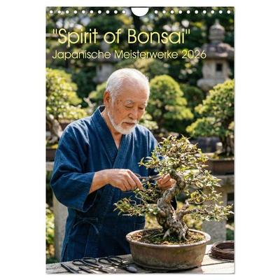 Spirit of Bonsai – Japanische Meisterwerke 2026 (Wandkalender 2026 DIN A4 hoch), CALVENDO Monatskalender