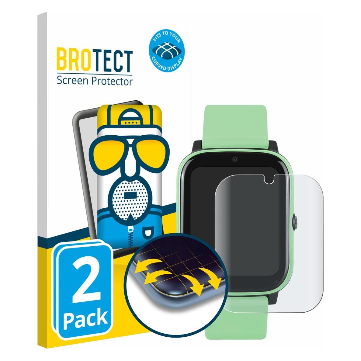 Brotect Fullscreen für One2Track Connect NEXT Schutzfolie Displayschutz Folie Matt Entspiegelungsfolie (5652277)