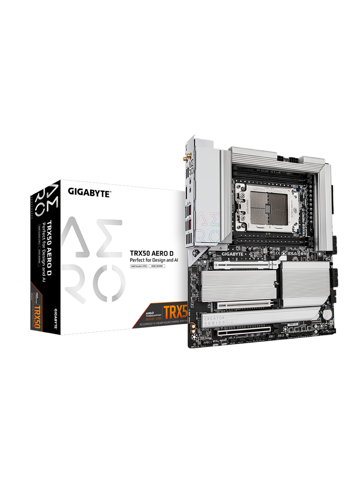 GIGABYTE TRX50 AERO D Mainboard - AMD TRX50 - AMD sTR5 - DDR5 RAM - Extended ATX
