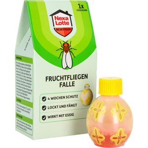 Nexa-Lotte Fruchtfliegenfalle, wirkt bis zu 4 Wochen, inkl. Köder