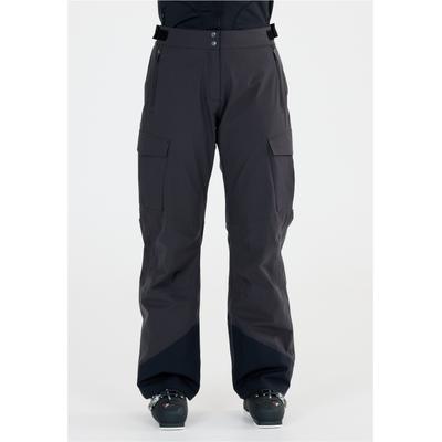 Skihose SLOPE "Bandone", Damen, Gr. XXS, US-Größen, grau (anthrazit), 100% Polyester, unifarben, lang, Hosen Skihose, mit wasserabweisender Membran