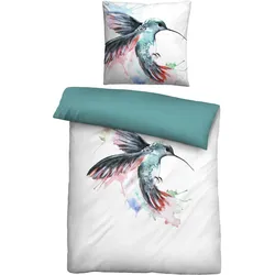 Bettwäsche LINON aqua (BL 135x200 cm) - BL 135x200 cm