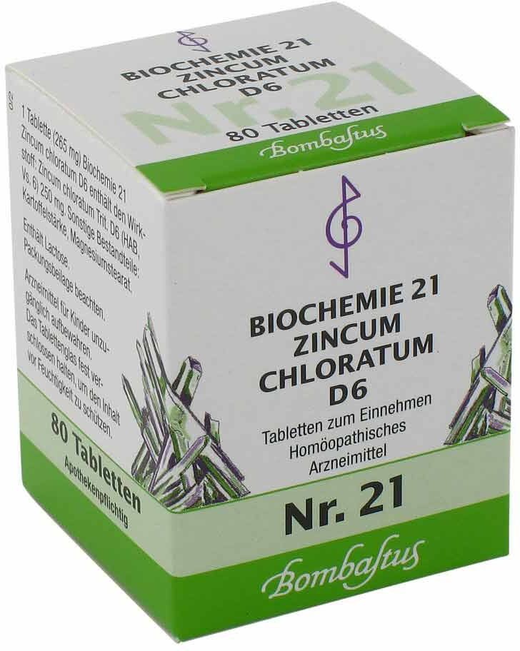 Bombastus Biochemie 21 Zincum chloratum D6 Tabletten