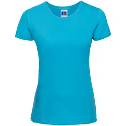 Russell Ladies Slim T Damen T-Shirt Slim-fit länger geschnitten R-155F-0, turquoise, M