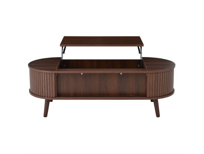 Table basse marron avec plateau relevable 120x50x39,5 cm