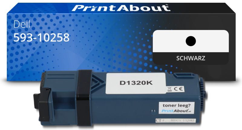 PrintAbout Toner kompatibel mit Dell 593-10258 (DT615) - Schwarz