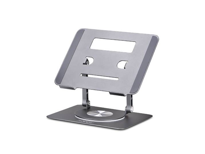 StarTech.com Support Rotatif pour PC Portable, Base Pivotante à 360°, Support Rotatif pour Bureau, Hauteur et Inclinaison Réglables, Poids Max 5kg