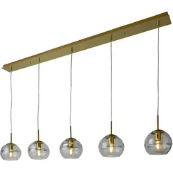 Villeroy&Boch »Tokio« Pendelleuchte gold 120 cm / metall gold, glas klar