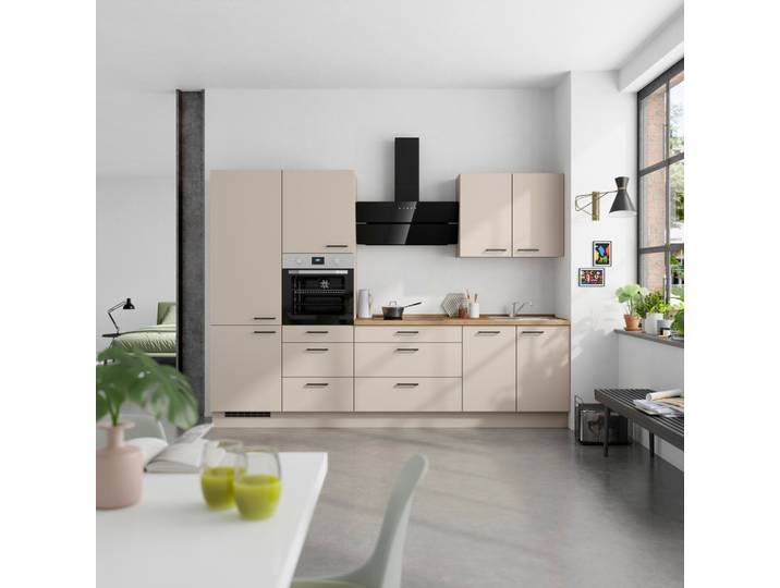 Küchenblock Easytouch High m. Geräten Sandfarben