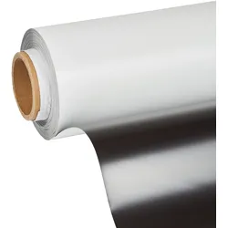 Magnetfolie zum Bedrucken, weiß 1.070 mm | 30 m | 0,35 mm, Ferrit, PVC