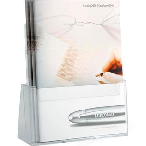 Helit Prospekthalter H23523-02, the helpdesk, Tisch/Wandprospekthalter, Kunststoff, 1 x A4