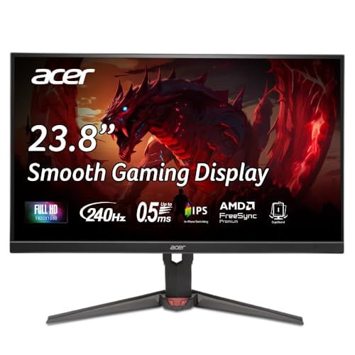 Acer Nitro XV240YW3bmiiprx Gaming Monitor 24 inch Full HD 240Hz