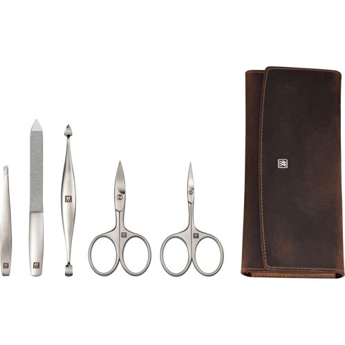 ZWILLING Maniküre Pediküre Set 5tlg. mit Nagelschere, Leder