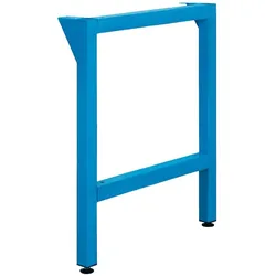 PROREGAL Stabiler Vierkantrohr-Fuß für Werkbank Rhino | HxT 80x70cm | Komplett verschweißt & pulverbeschichtet | Lichtblau