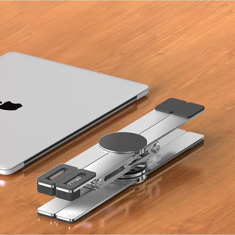 INF 360° Drehbarer Laptopständer aus Kohlenstoffstahl – Höhenverstellbar, Faltbar, Ergonomisches Design