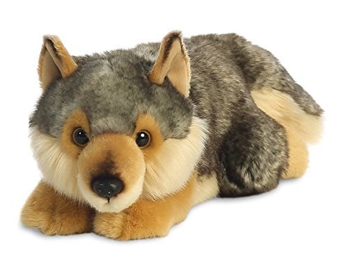 Pluche wolf knuffel van 28 cm - Wolven knuffel voor kinderen