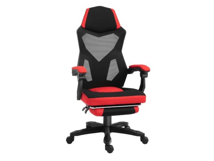 Vinsetto Ergonomischer Bürostuhl PC Stuhl 58x63x112-122 cm Schwarz+Rot