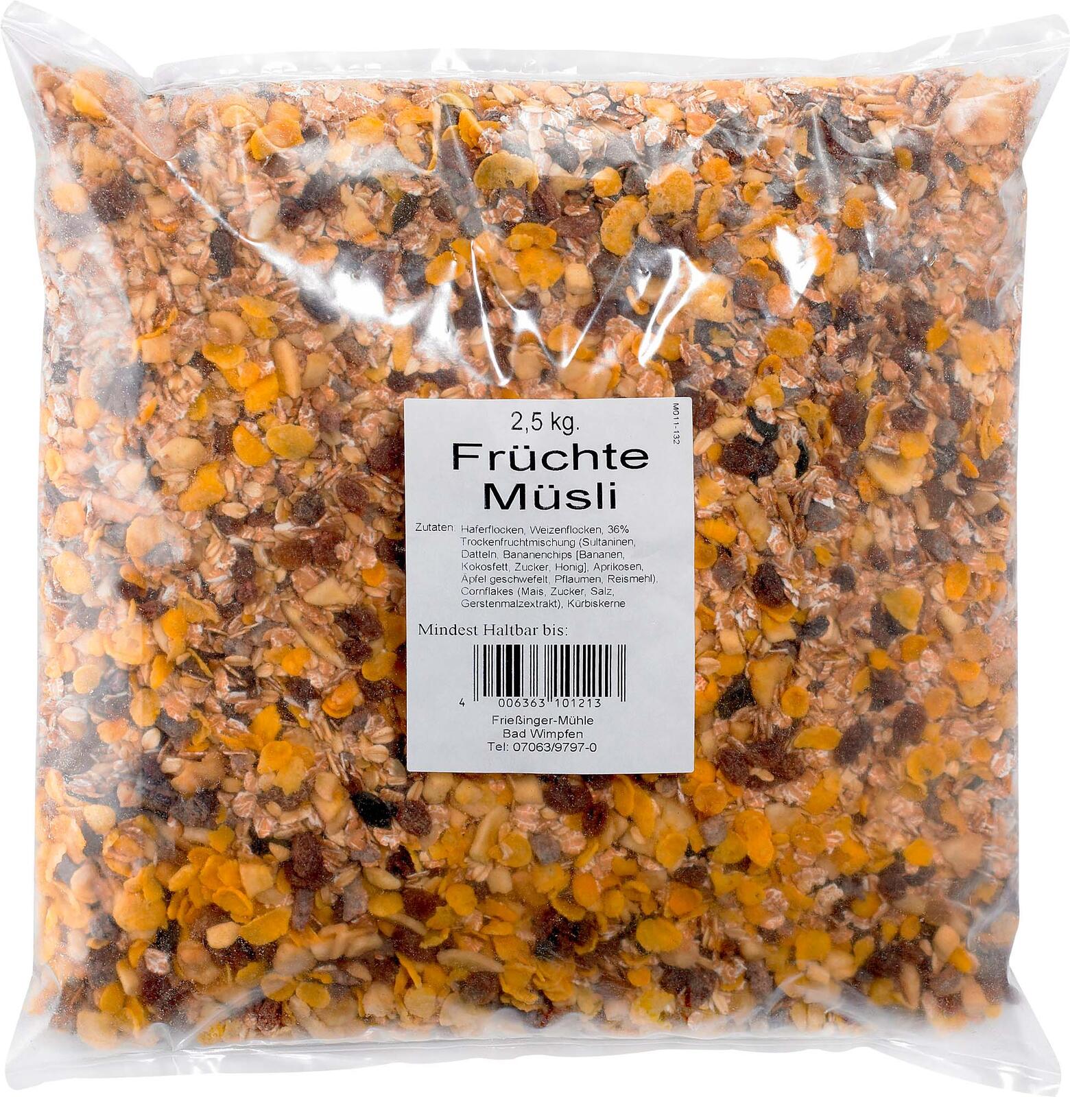Frießinger Mühle Früchte Müsli 2,5 kg 2540074000