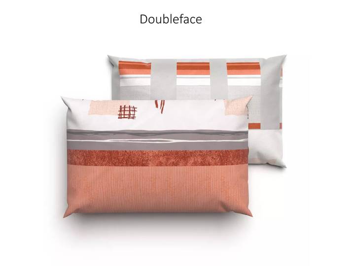 Lotus Bettwaren - Lotus Bettwäsche Jersey Malea orange, Malea Jersey Doubleface Bettbezug Orange, 65 x 100 cm
