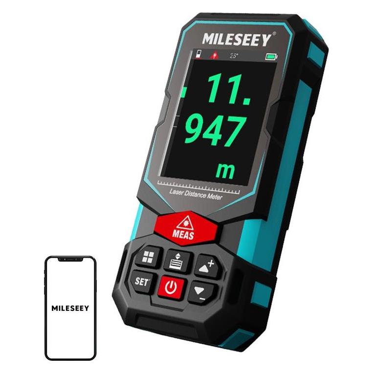 Mileseey S7 Laser-Entfernungsmesser mit 100-m-Anzeige (100 m, Laserentfernungsmesser) (S7Mil)