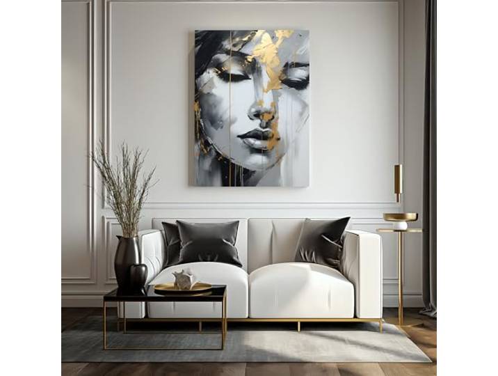 Muralo Wandbilder Frau, Vintage, Glamour, Loft Stil - 100x150 cm