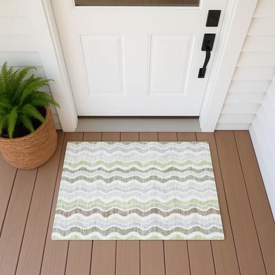 Addison Rugs Machine Washable Indoor/ Outdoor Funky Stripe Chantille Rug
