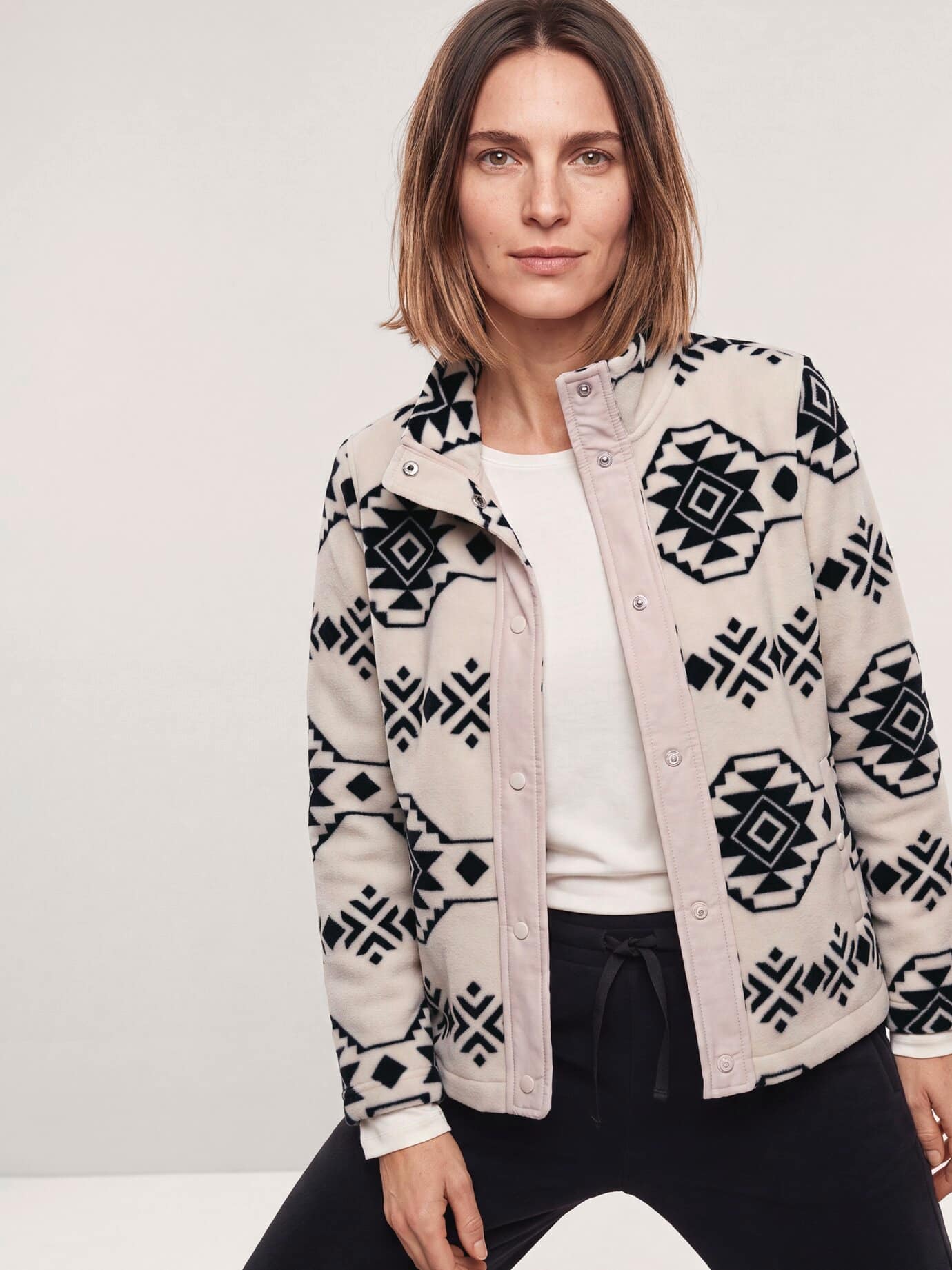 Walbusch Freizeitjacke Thermo-Fleece, #normale Größen, Farbe Beige, 44, kuschelig weich angenehm wärmend Damen