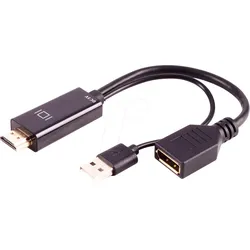 SHVP BS10-01012 - HDMI Adapter, HDMI-A Stecker > DisplayPort Buchse, 20cm