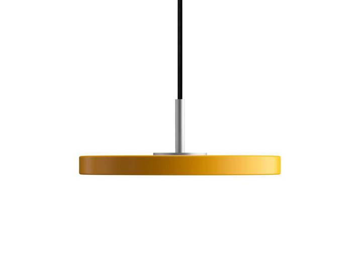 Asteria Pendelleuchte Micro Saffron Yellow/Steel Top - UMAGE - Esszimmer - Metall