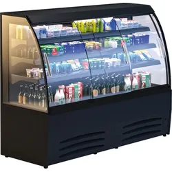 KBS Gastrotechnik Wandkühlregal Luna 120 DP mit Schiebetüren