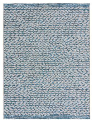 "Reza Indoor/Outdoor Rug - Denim, 2' x 3'11"" - Ballard Designs"
