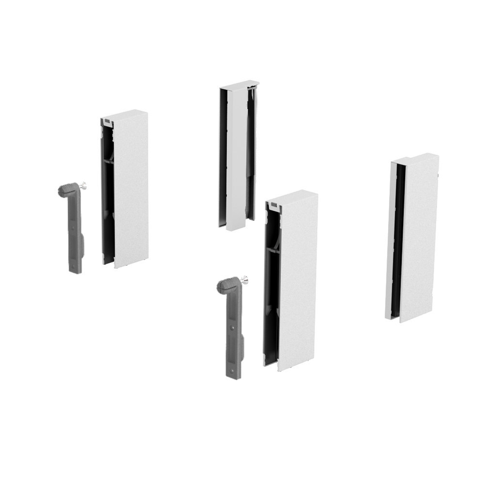 Hettich Schubkasten-Designelementadapter ArciTech, H 124mm, mit Frontbefestigung 9122980