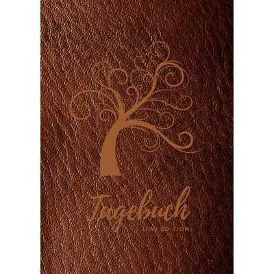 Tagebuch für Männer und Frauen - A5 liniert - 100 Seiten 90g/m² - Soft Cover Lebensbaum braun - Papier, Taschenbuch von Notizbuch A5,Tagebuch A5, Liwi