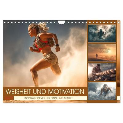 Weisheit und Motivation - Inspiration voller Sinn und Stärke (Wandkalender 2027 DIN A4 quer), CALVENDO Monatskalender
