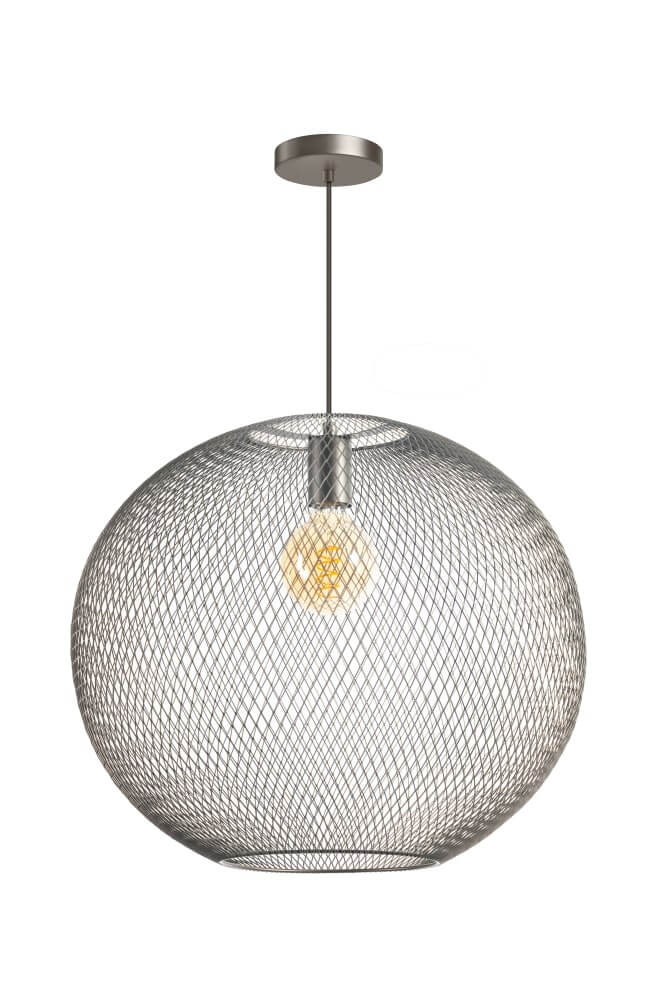 ETH Billie design hanglamp bruin metaal Ø 50 cm