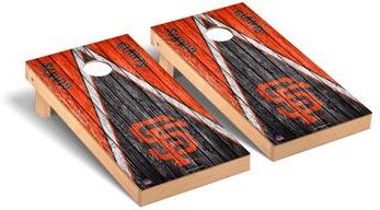 Skip's Garage San Francisco Giants MLB Triangle Cornhole Board Set