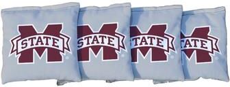 Skip's Garage Mississippi State Grey Cornhole Bags