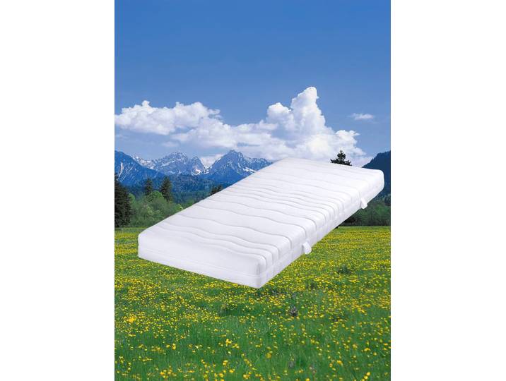 7-Zonen-Cellflexkern-Matratze von Murmelland, Weiss, Größe 132 (90/200 cm), Komforthöhe ca. 19 cm