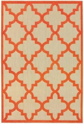 Style Haven Cara Mixed Pile Quatrafoil Lattice Indoor/ Outdoor Area Rug