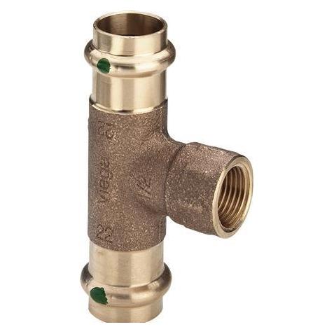 Viega SANPRESS T-Stück 42 mm-1/2" aus Kunststoff, mit SC-Beschichtung (T-Verbindung) (126230)