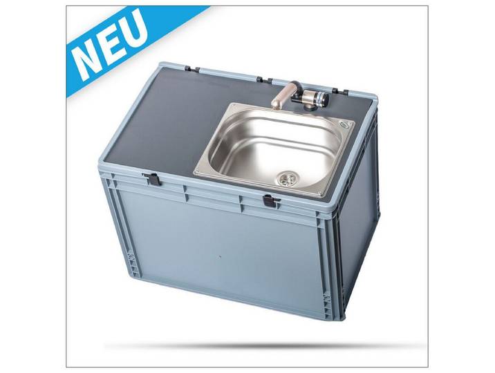 ad-ideen Waschbecken 12V Mobile Spüle Handwaschbecken Campingbox 10L T4 T5 T6 T7
