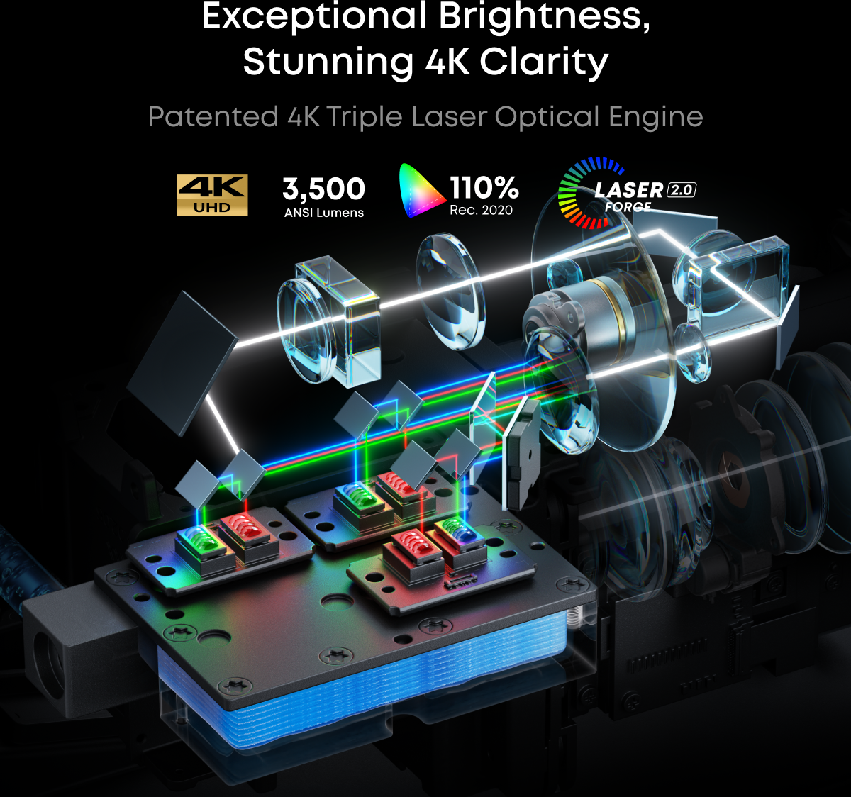 soundcore Nebula X1   Triple Laser 4K Projector, Portable Home Cinema NEBULA X1 Accessory Pack