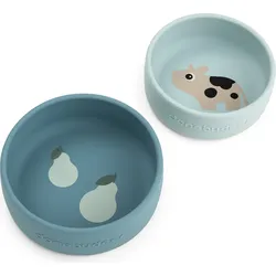 Done by Deer Dotti Kinderschalen blau, 2-teilig