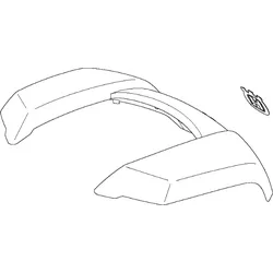 Gehäuse Bumper Vorne Weiss für Automower 105 305 308