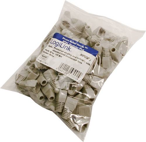 LogiLink MP0005 Knickschutztülle RJ45 MP0005 Grau 100St.