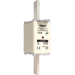 Hager LNH2125M6 NH-Sicherungseinsatz NH2C gG 690V 125A Kombimelder Grifflasche spannungsführend