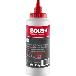 SOLA Schlagschnurkreide 66152101, CPR 230, wasserfest, 230g, rot