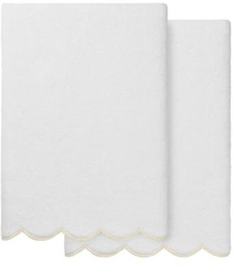 Authentic Hotel and Spa 100% Turkish Cotton ADORNIA Scallop Bath Towel