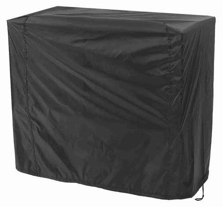 Robuuste waterdichte grillhoes van zwart polyester voor volwassenen